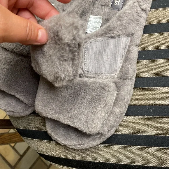 Uggs Velcro fuzzy slippers - Picture 12 of 14